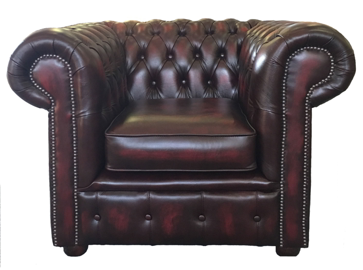 100 Genuine Leather Vintage Chesterfield Club Armchair Available In