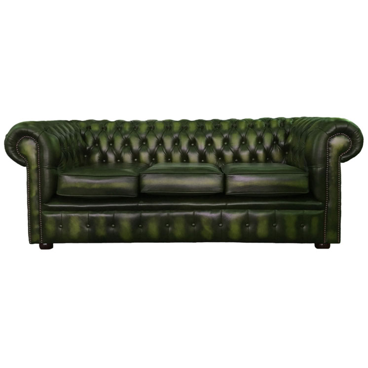 Poltrone Chesterfield Divano Chesterfield Verde Pelle Poltrone